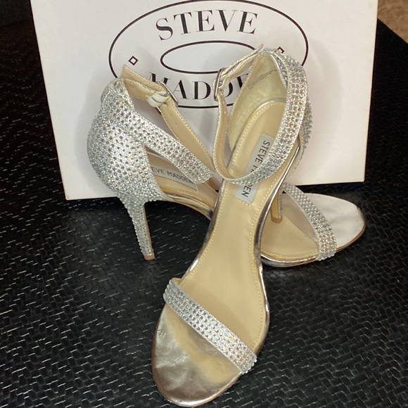 Silver Sparkly Steve Madden Heels! - Picture 3 of 4